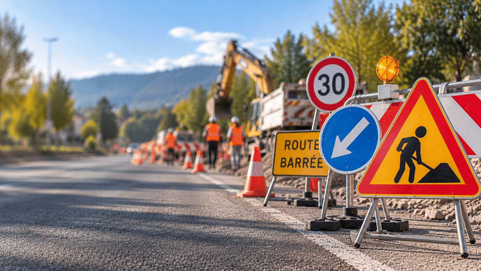 Panneaux de chantier